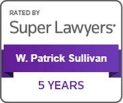Rated by Super Lawyers | W. Patrick Sullivan | 5 Years